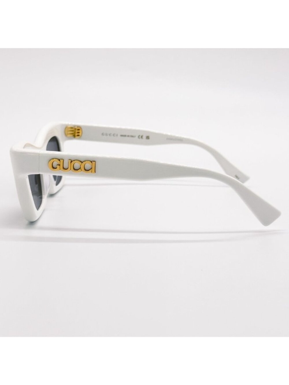NEW GUCCI SUNGLASSES GG1773S 002 WHITE WOMEN CAT EYE GUCCI EYEWEAR - Picture 7 of 10